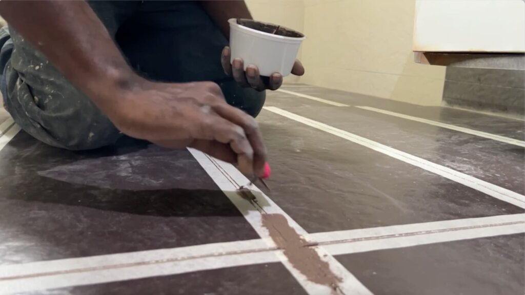 Grouting before and after grout application by Clean Fanatics