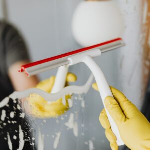 Rubber Squeegee for Bathroom Mirror Cleaning