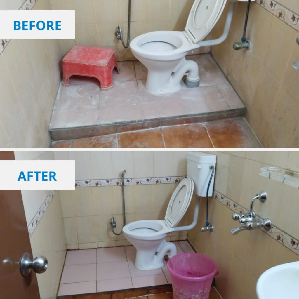 Bathroom Before and After - Clean Fanatics