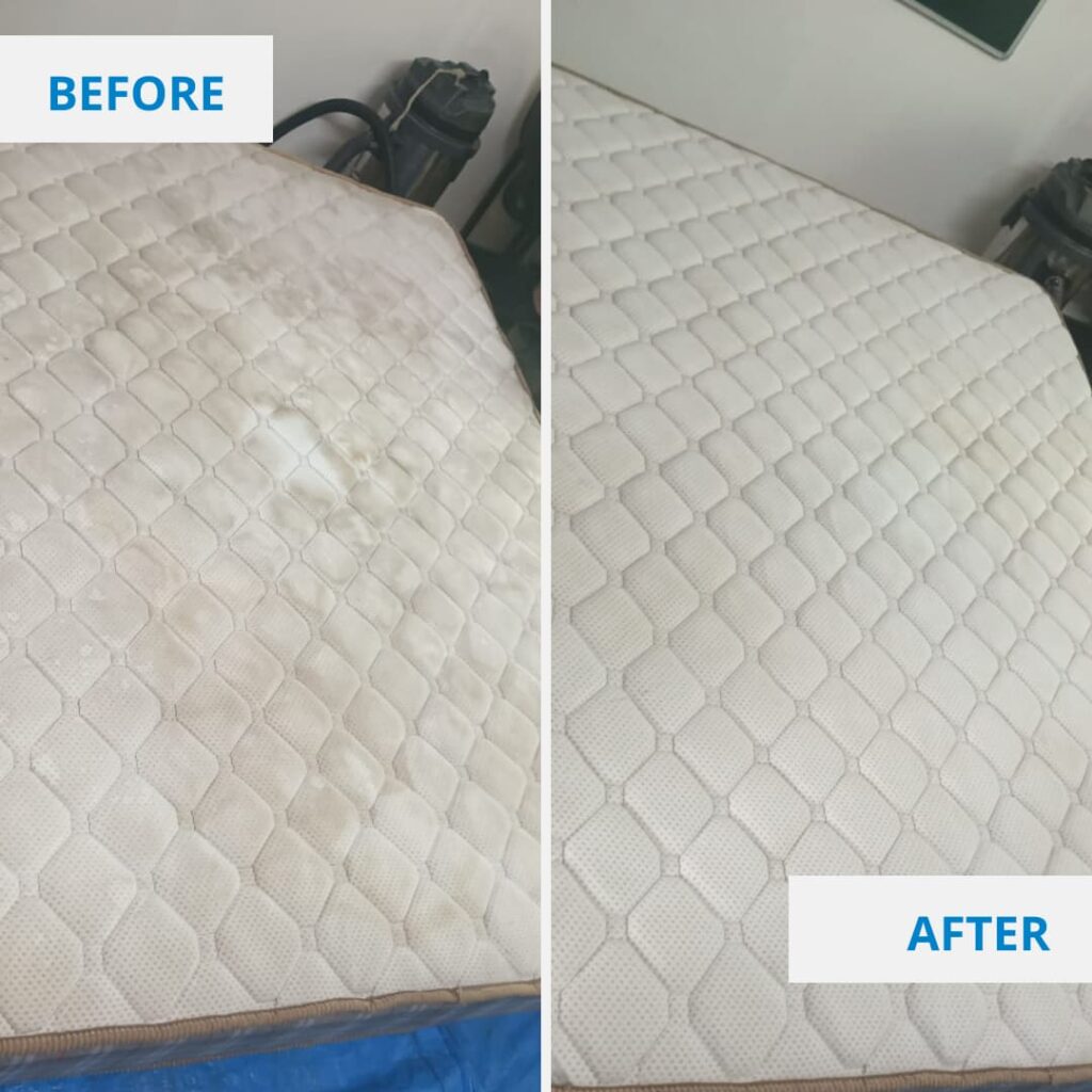 Mattress Before and After - Clean Fanatics