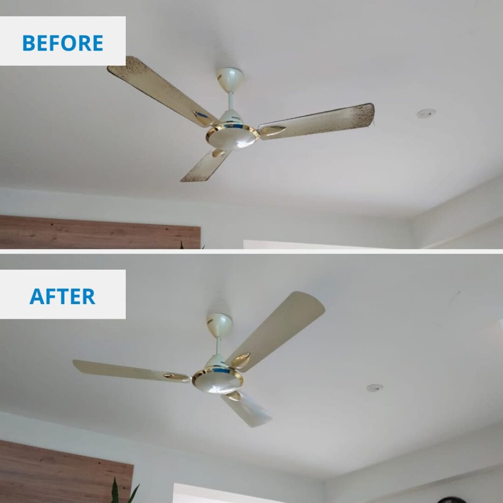 Fan Cleaning Before and After - Clean Fanatics
