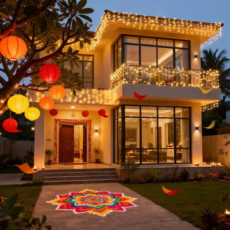 15 Vibrant Exterior House painting Color Combinations for a Stunning Diwali Makeover