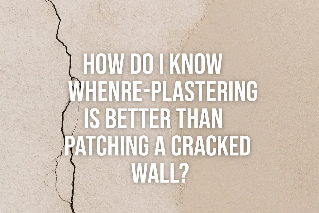 How Do I Know When Re-plastering Is Better Than Patching a Cracked wall?