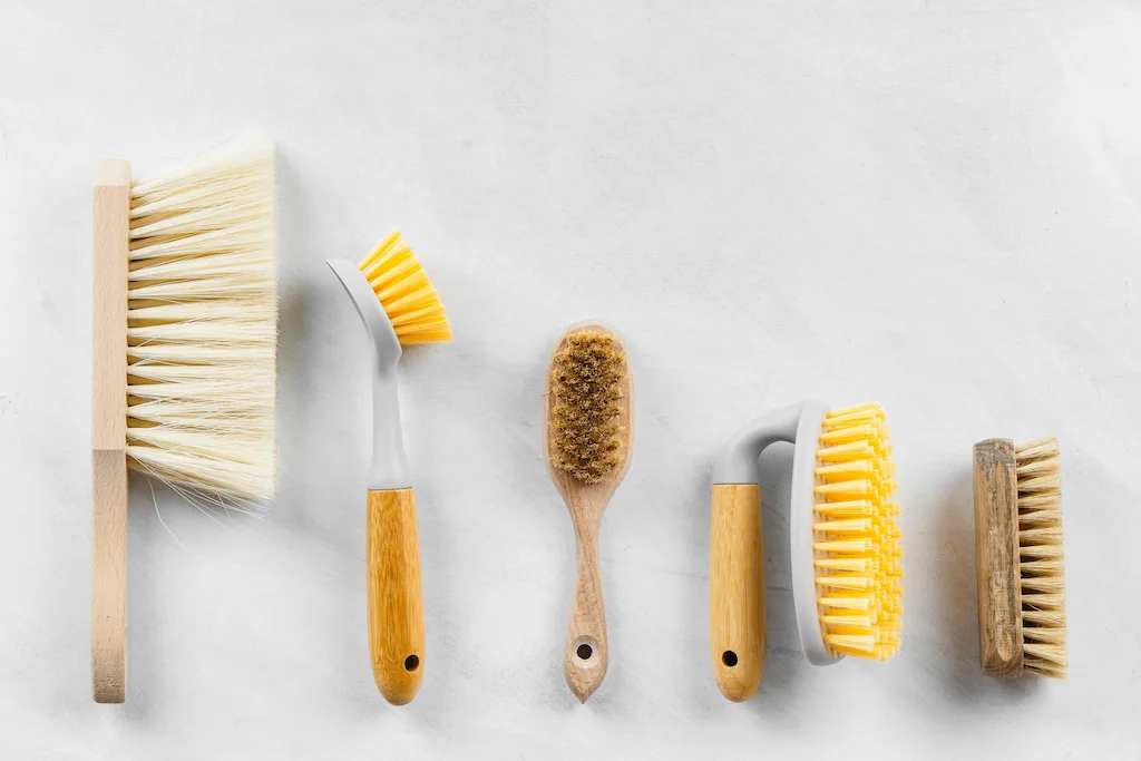 Scrubbing with Hard Brushes or Abrasive Pads