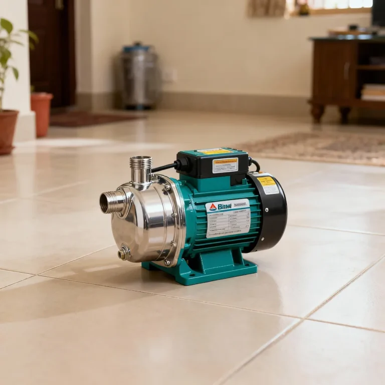 Pressure Booster Pump Before Installing Fittings